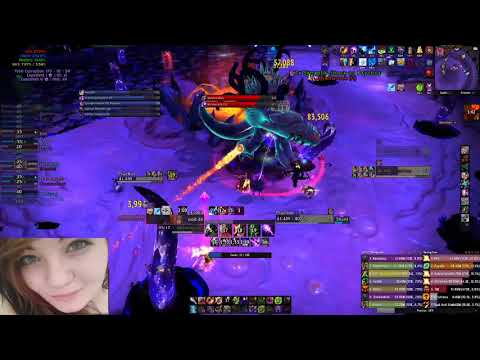Catalyst Mythic N'zoth affliction warlock PoV, farm kill nr  45