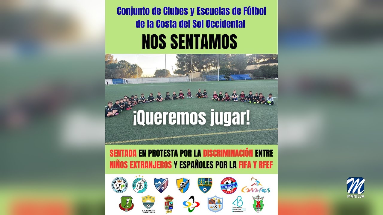 Sentada de los clubes de la zona occidental de la Costa del Sol