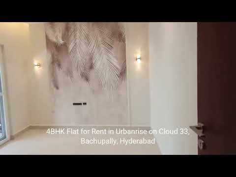 4BHK 3Baths Flat for Rent in Urbanrise on Cloud 33, Bachupally, Hyderabad