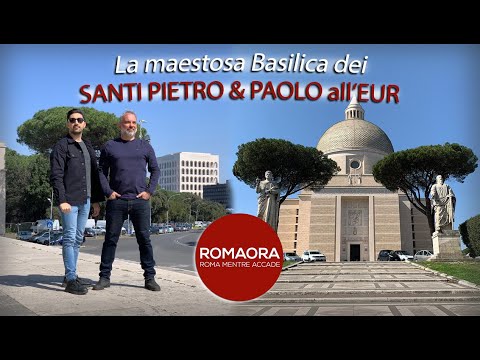 La maestosa Basílica dos Santos PIETRO e PAOLO all'EUR