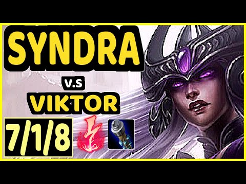 XICO (SYNDRA) vs VIKTOR - 7/1/8 KDA MID CHALLENGER GAMEPLAY - EUW