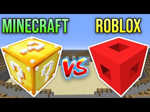 ROBLOX VS MINECRAFT ŞANS BLOKLARI CHALLENGE - Minecraft