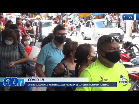 Uso de máscara em ambientes abertos deixa de ser obrigatório em Teresina 14 03 2022