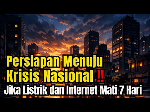 Persiapan Krisis Nasional ‼️7 Hari Tanpa Listrik dan Internet