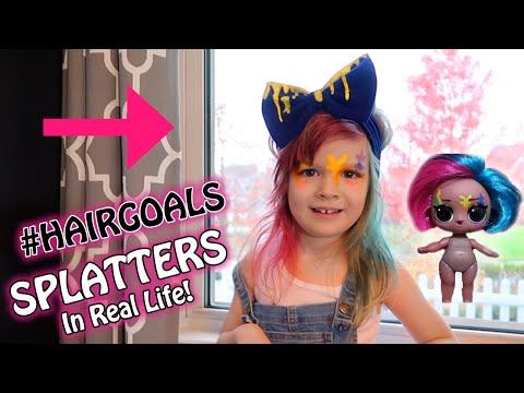 SURPRISE #HAIRGOALS SPLATTERS IN REAL LIFE! Video