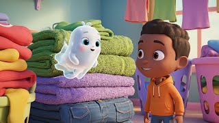 Mario Baby Boo Got Lost in the Laundry Room AV1 | Funny Kids Gaming & Mario Adventures