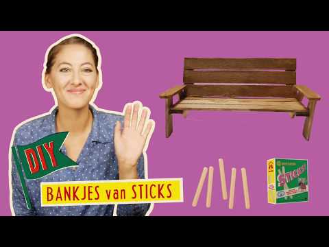 How to Make a Miniature Bench from Popsicle Sticks