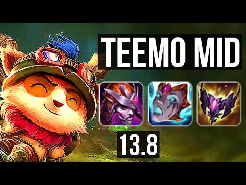 TEEMO vs RENEKTON (MID) | 1.1M mastery, 7/4/16, 300+ games | KR Master | 13.8