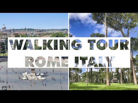 Roma, Itália 【Passeio a pé 4k】 ► Piazza del Popolo ► Jardins da Villa Borghese