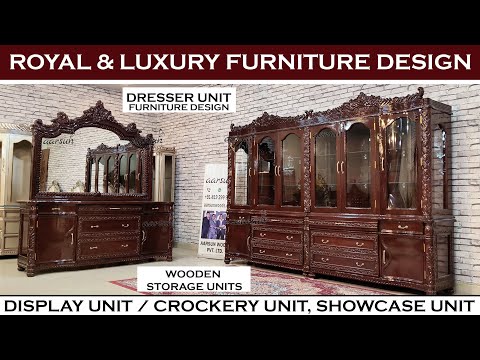 YT1054 Complete Home Solution – Display, Crockery & Dressing Units in Teakwood! Video