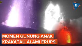 Download lagu Detik-detik Erupsi Gunung Anak Krakatau Terekam CCTV, Disertai Gemuruh dan Semburan Merah Lava mp3
