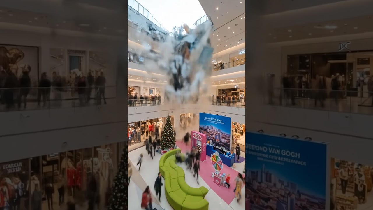 SHOCKING Mall Collapse Caught on Camera | Incredible Digital Art! AI-Generated