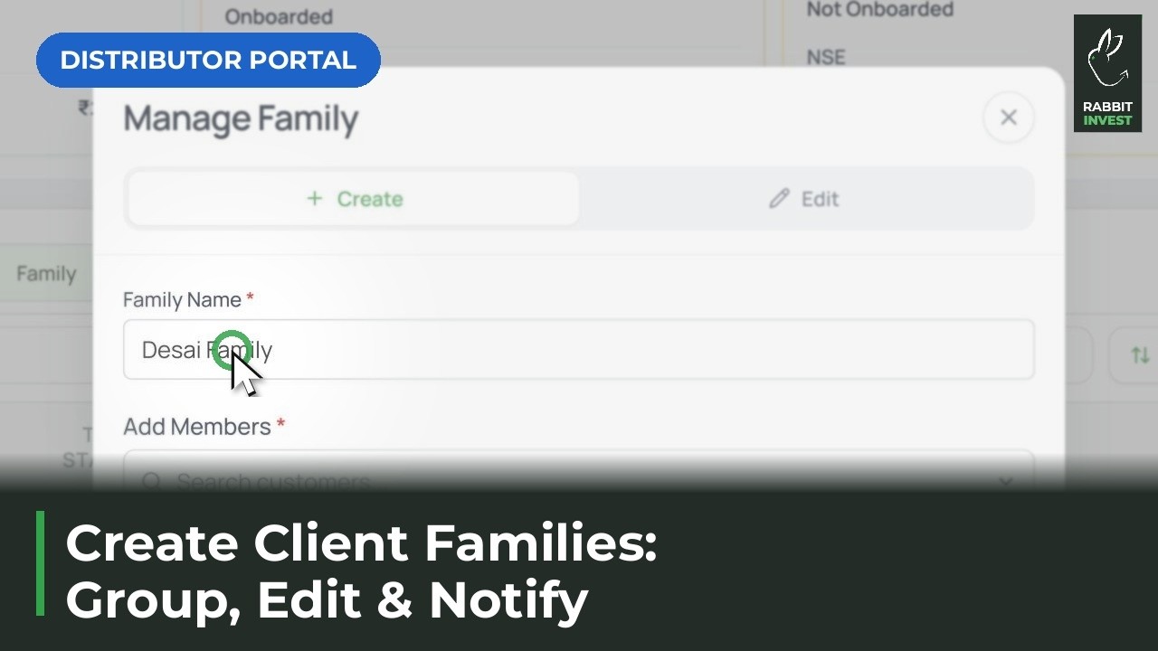 Create and Manage Client Families