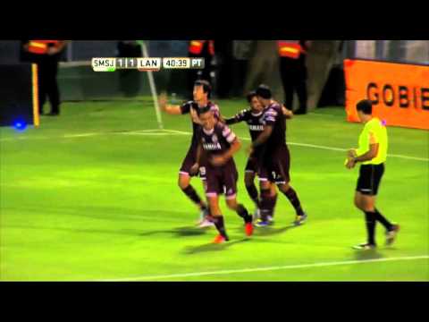 Gol de Aguirre. San Martín 1 - Lanús 1. Fecha 5. Primera División 2016