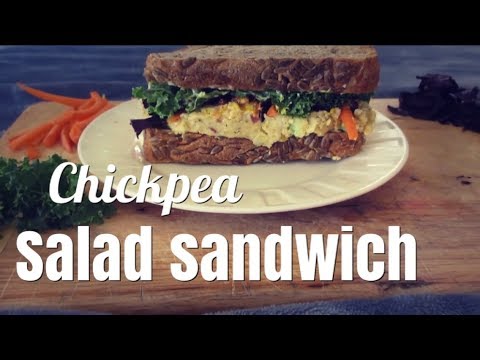 Easy, Quick, Chickpea Salad Sandwich (Vegan)