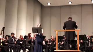 Anna Wood performs the Weber Concertino for Clarinet with the Mobile Symphony Youth Orchestra