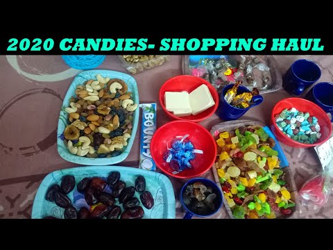 SHOPPING HAUL 2020 -CANDIES -CHOCOLATES AND FRUITS