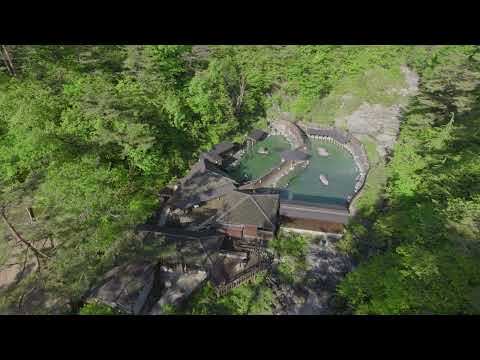 西の河原露天風呂空撮