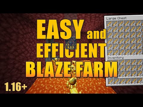 EASY 1.16+ BLAZE FARM - No Redstone Required - Minecraft Java Edition