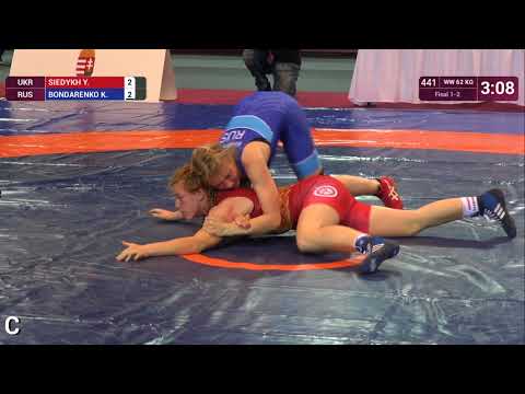 GOLD WW - 62 kg: Y. SIEDYKH (UKR) v. K. BONDARENKO (RUS)