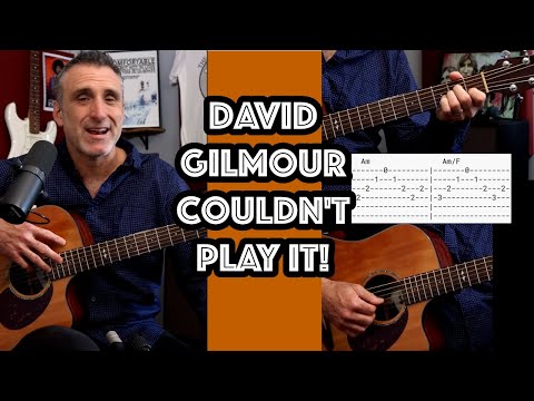 The awesome guitar intro for Is there Anybody out there by Pink Floyd with tabs!