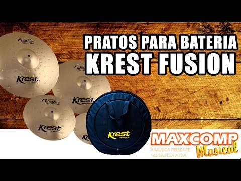 Prato para bateria Krest Fusion - MAXCOMP MUSICAL