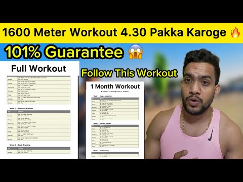 1600 Meter 4:30 Mai Pakka Karoge 🔥 | How to do 1600 Meter 4:30 Mai ? | Avdesh Nagar
