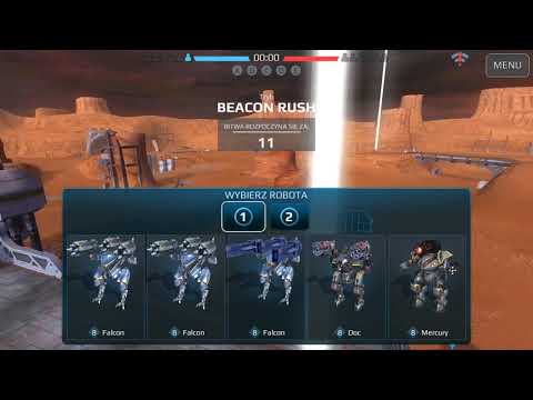 War Robots test server new robot Falcon and new weapon Flux