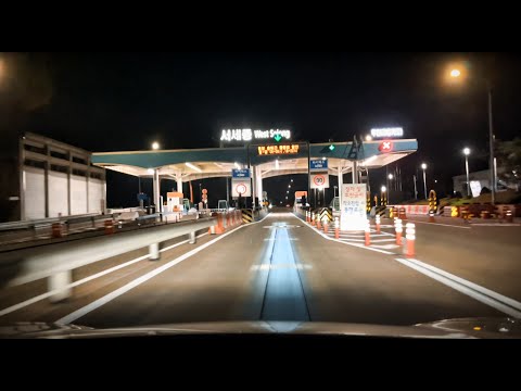 ASMR Highway Driving at Night Jeonju to Sejong Korea