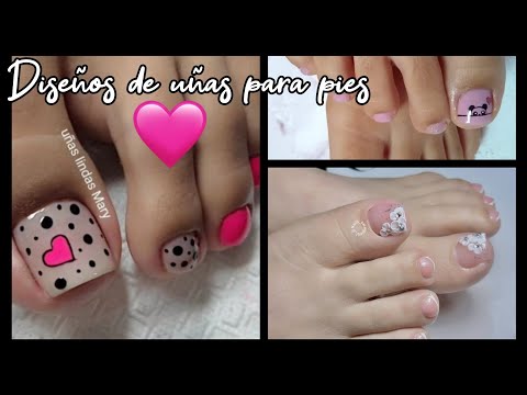 DISEÑOS DE UÑAS PARA PIES 2024/UÑAS PIES #recopilaciones #uñas #uñasprincipiantes #uñasdecoradas