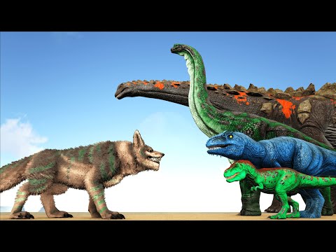 NEW FENRIR BOSS VS ARK DINOSAURS | Cantex