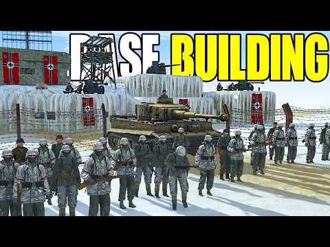 I built a WW2 GERMAN FORTRESS in NEW Base Building Mod! - Gates of Hell: Winter War