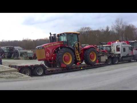 New Versatile 450 Tractor being delivered to Schmidt Machine Company
