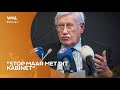 VVD-prominent Hans Wiegel: 'Houd maar op met dit kabinet'