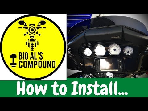 How to install Kuryakyn 7" Dark Smoke Windshield plus Kuryakyn 3-pouch fairing bag