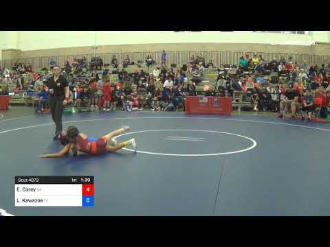 75 Lbs Consi Of 8 2 Eva L Corey Team Georgia Vs Lyra Kawazoe Team Texas
