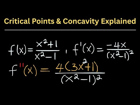 Calculus- Concavity, Inflection Points, Increasing, Decreasing, First & Second Derivative