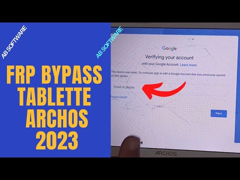 Frp bypass tablette ARCHOS AC 101 T4G REMOVE ACCOUNT GOOGLE WITHOUT PC 2025
