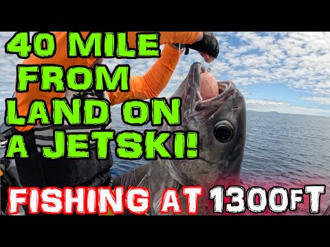 Best adventure on a jet-ski, 40 miles from land catching big fish!