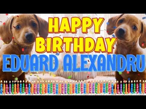 Happy Birthday Eduard Alexandru! ( Funny Talking Dogs ) What Is Free On My Birthday