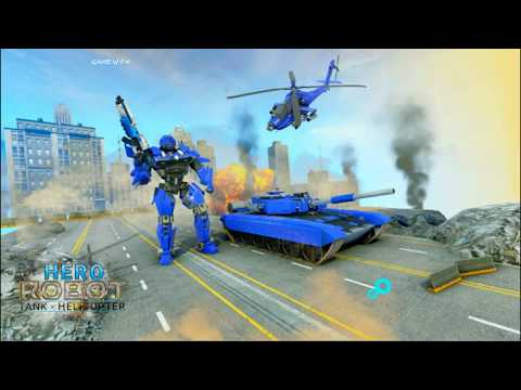 robot biến hình máy bay trực thăng | Hero Robot Tank Helicopter Transformation | game wfk