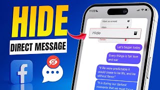 How to Hide DM on Facebook Messenger on iPhone | Hide DM on Facebook iOS | Hide Chat on Facebook
