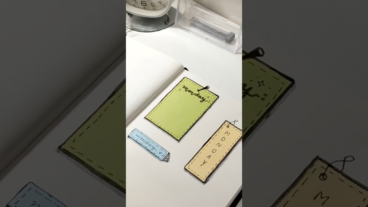 ✨️Easy sticky note header ideas you’ll love💡#studyvlog #notetaking #shorts #studywithme #aesthetic