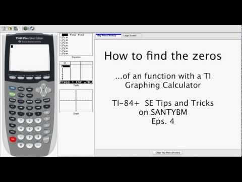 Find the Zeros of an Equation with a TI-84 Calculator...
