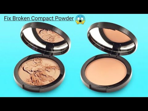how to fix broken compact powder with rose water || Be Natural with Jyotika ||
