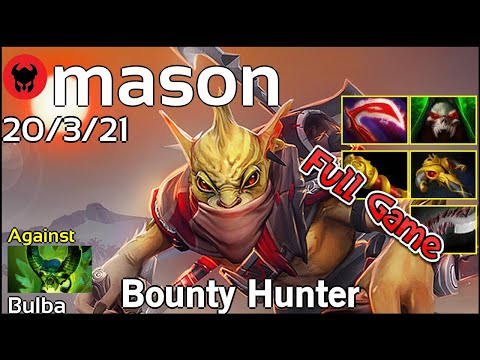 mason plays Bounty Hunter!!! Dota 2 Full Game 7.20