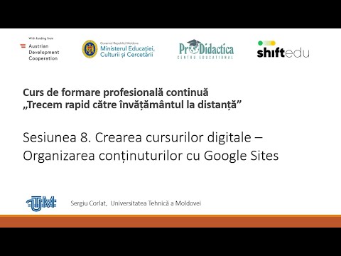 sesiunea 8 : Creare site-uri Google