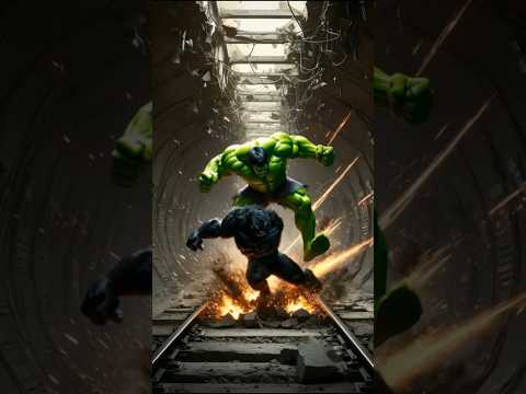 #Thrillx360 ⚡🧐🔥“Tunnel Clash: Green Hulk vs Black Hulk”#TunnelFight
