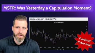 MSTR: Capitulation Signs or Just Volatility? Sean Farrell Explains