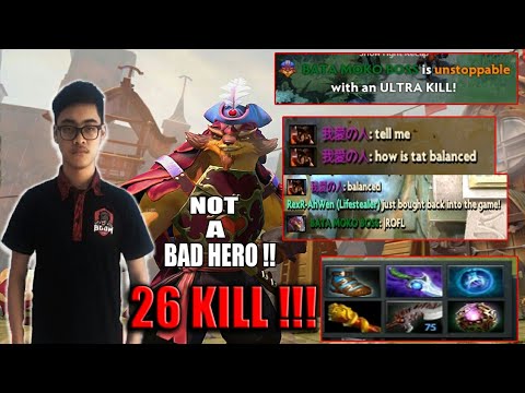Dreamocel Pangolier Gameplay dota 7.07 26 Kill Ultra Kill !!! Balance Hero
